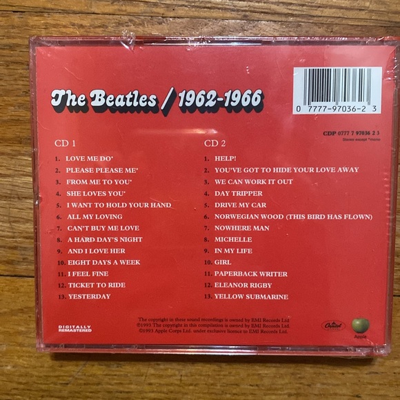 CD The Beatles Red Album Hits / 1962-1966 (2 CDs) SEALED - Picture 2 of 2